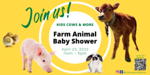 Kids Cows More Farm Animal Baby Shower 2180